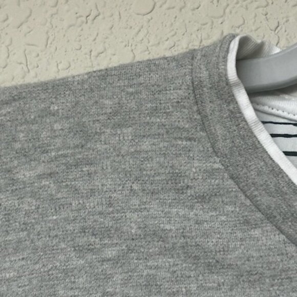 Denim & Flower Long Sleeve Men's Crewneck Sweater Tee - Picture 8 of 8